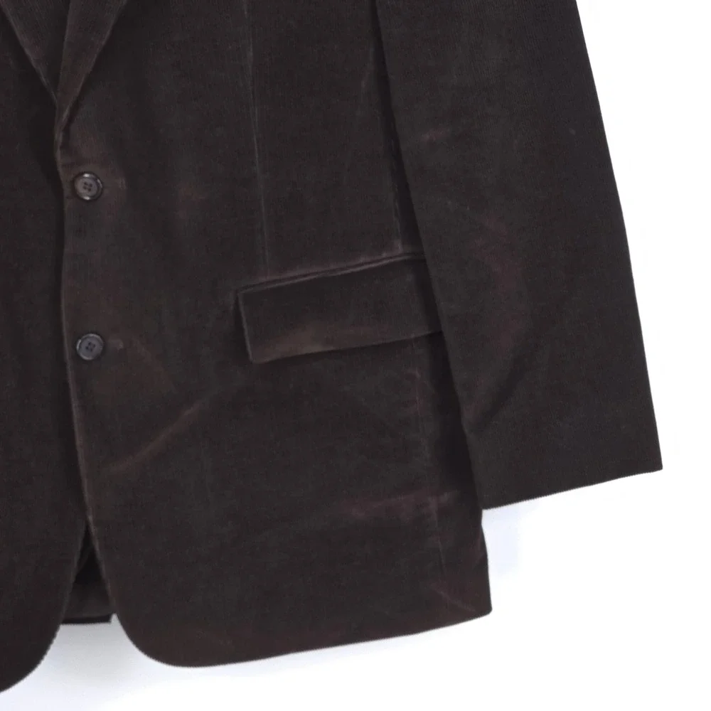 Brooks Brothers 346 Corduroy Sport Coat Brown Blazer 43R Career Classic Heritage